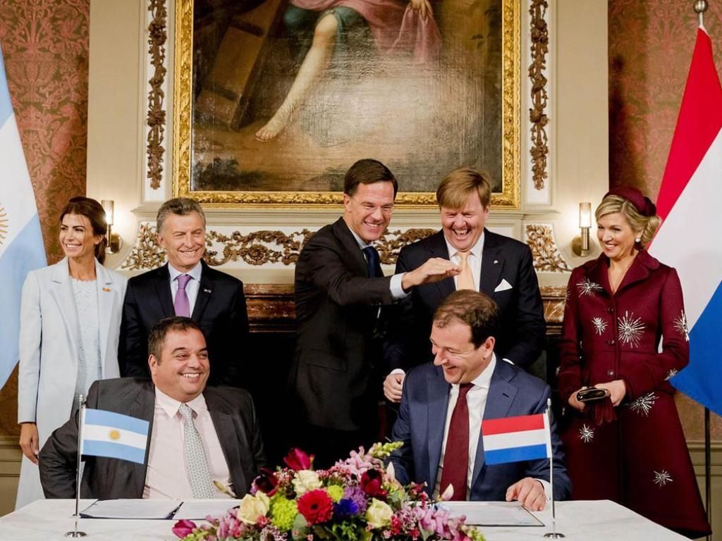 Macri en Holanda