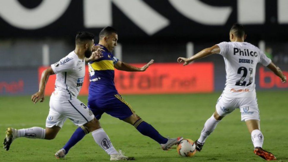boca eliminado de la copa libertadores: perdio 3-0 con santos