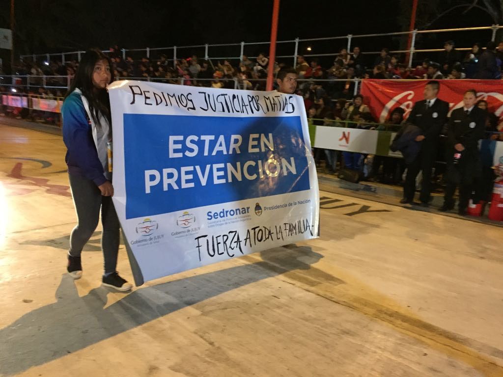 Pedido de Justicia por Matías