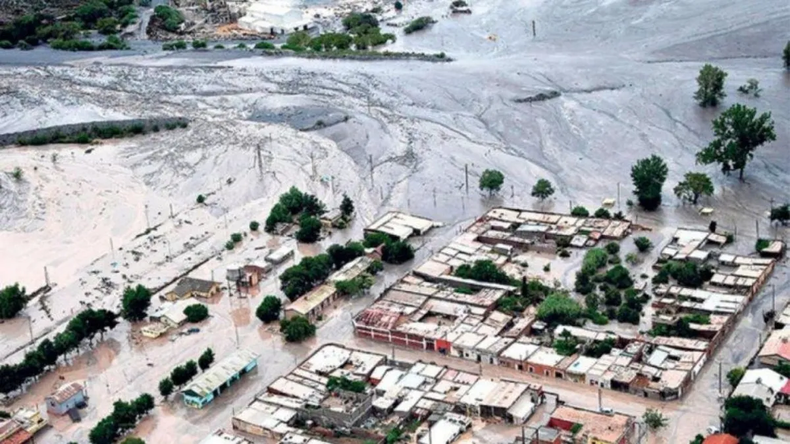 Alud en Volcán, Jujuy, en enero de 2016.