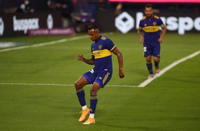 Sebastián Villa festeja el segundo del Xeneize
