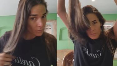 Juana Viale se cortó el pelo para denunciar la violencia machista en Irán.