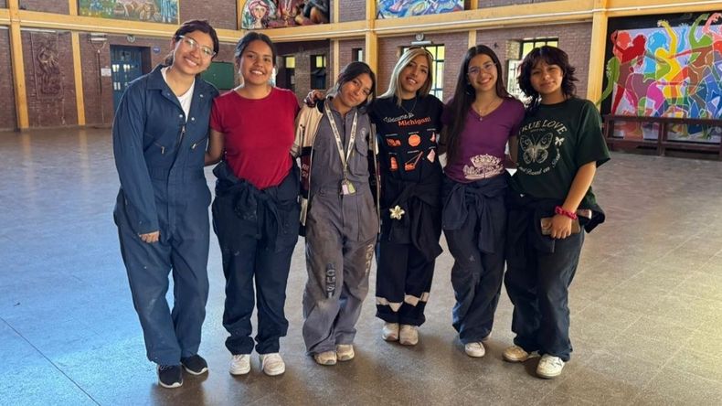 Las jefas del Polivalente de Arte para la FNE 2026.