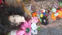 Quedó destrozada y la virgen decapitada: habló el dueño de la gruta vandalizada en Humahuaca Quedó destrozada y la virgen decapitada: habló el dueño de la gruta vandalizada en Humahuaca