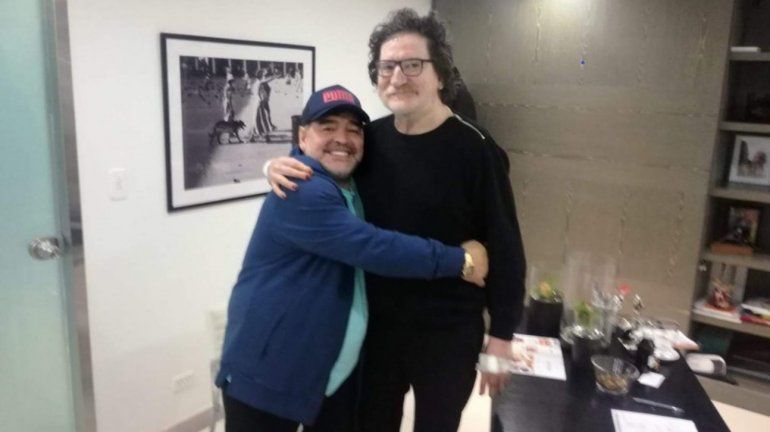 Diego Maradona con Charly García