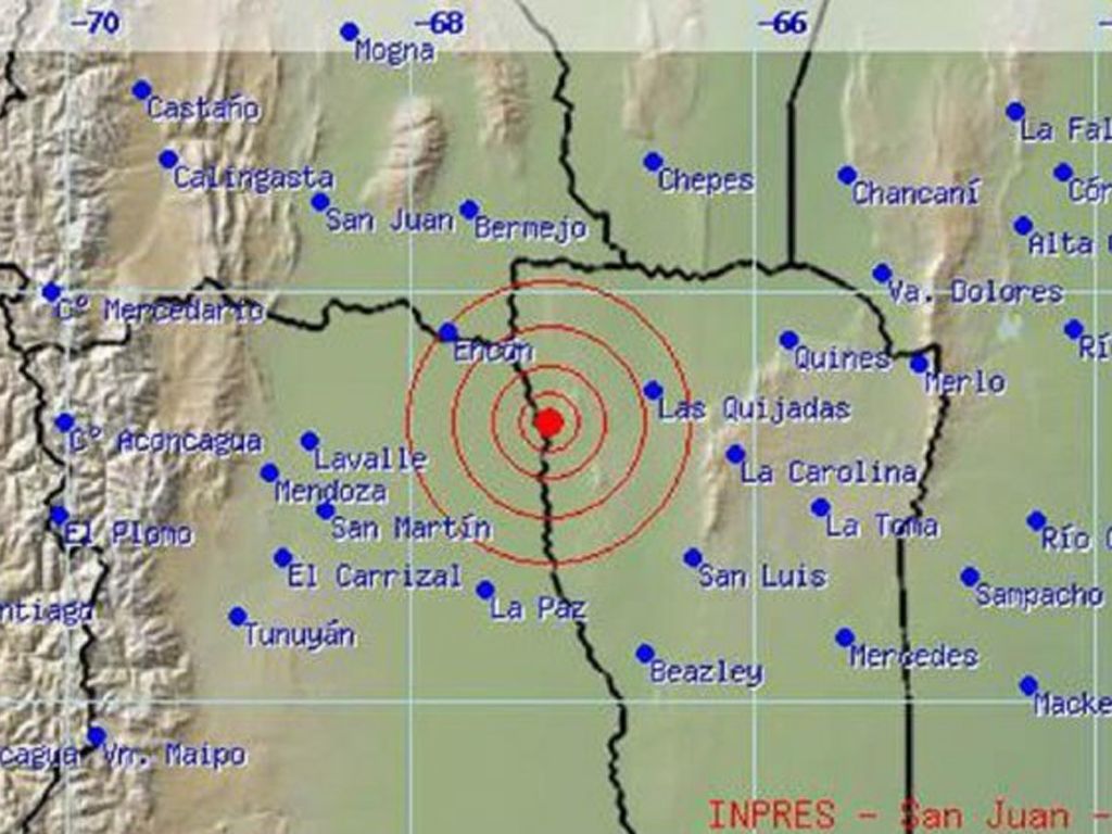 Fuerte sismo en San Juan