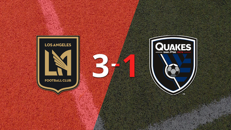 Los Angeles FC le dio vuelta el partido a San José Earthquakes con un 3-1