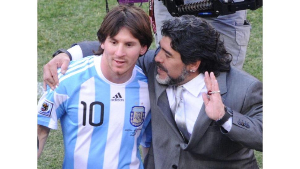 Messi y Maradona
