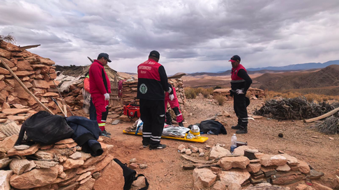 Todo Jujuy | Rescataron a una mujer de 75 años en una zona remota de Barrancas
