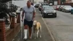 Un perro imitó la cojera de su dueño, quien pensó que tenía una dolencia o enfermedad y se gastó £300 en el veterinario.