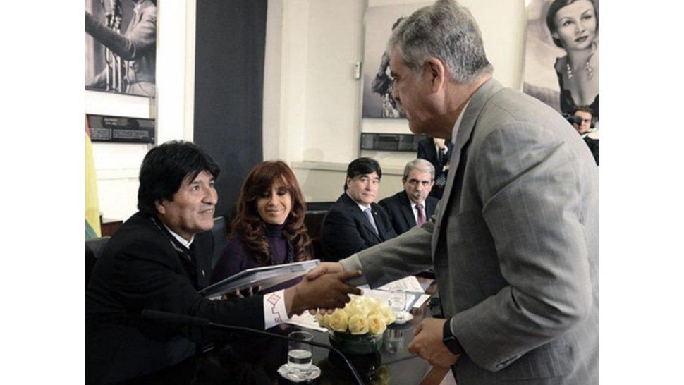 Evo, Cristina y De Vido