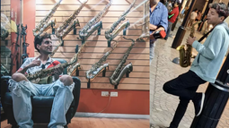 La historia detrás del saxofonista que llena de música las calles de Jujuy