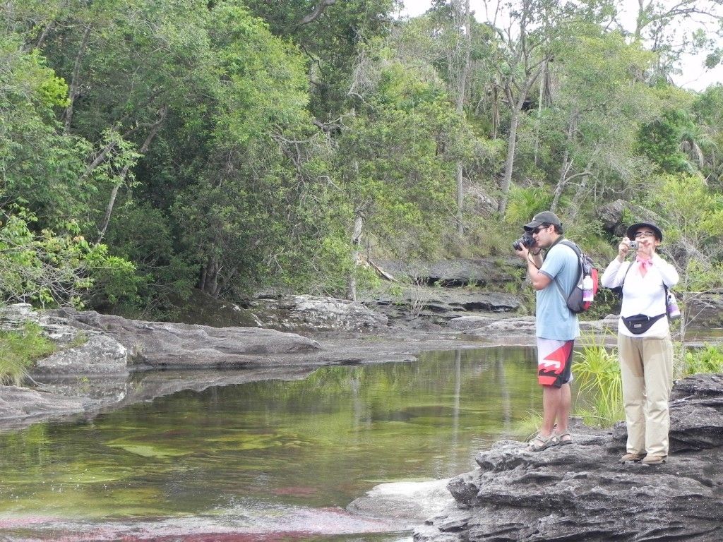 Turistas en el país