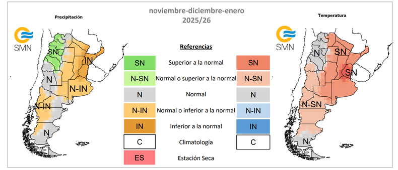 Temperaturas y lluvias: qué se espera para el verano