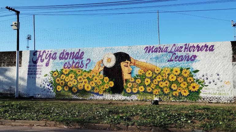 Mural en recuerdo de María Luz Herrera