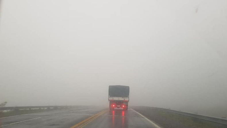 Neblinas en rutas de Valles y Quebrada Cuesta de Bárcena: circular con precaución por neblinas