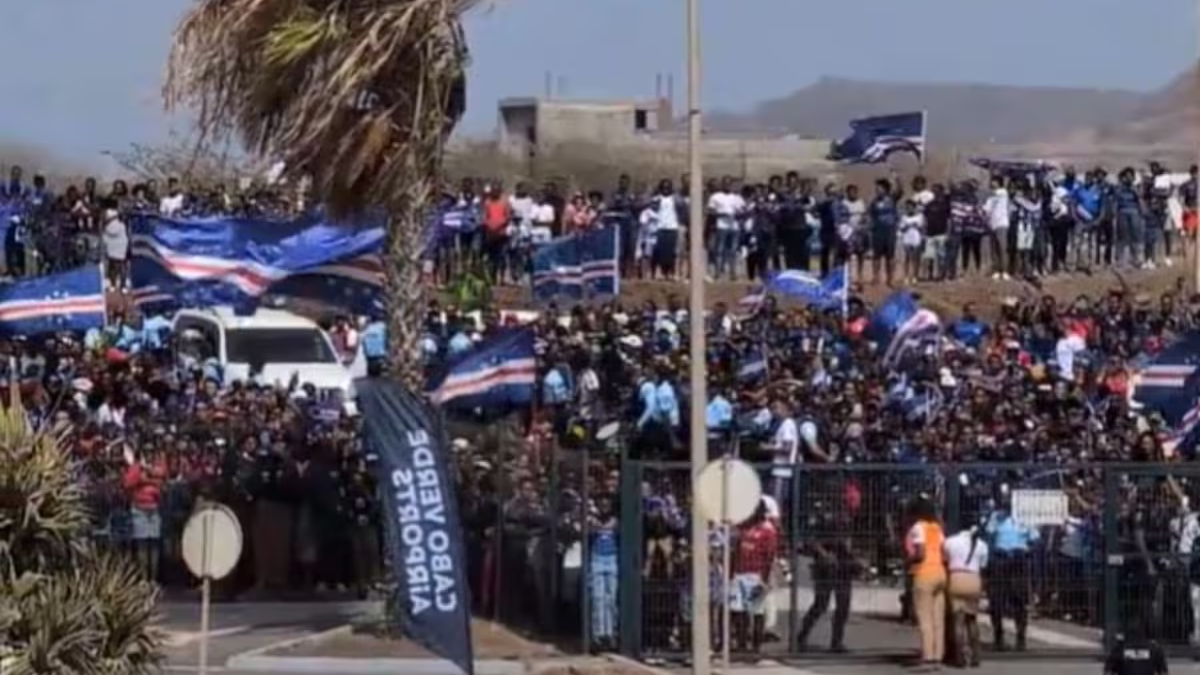 Emocionante recibimiento a la selección Cabo Verde
