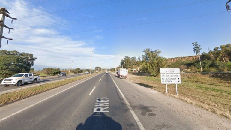 Transitar a media calzada por la Ruta Nacional N°66