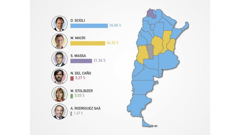 Mapa de porcentajes en el país de los ca