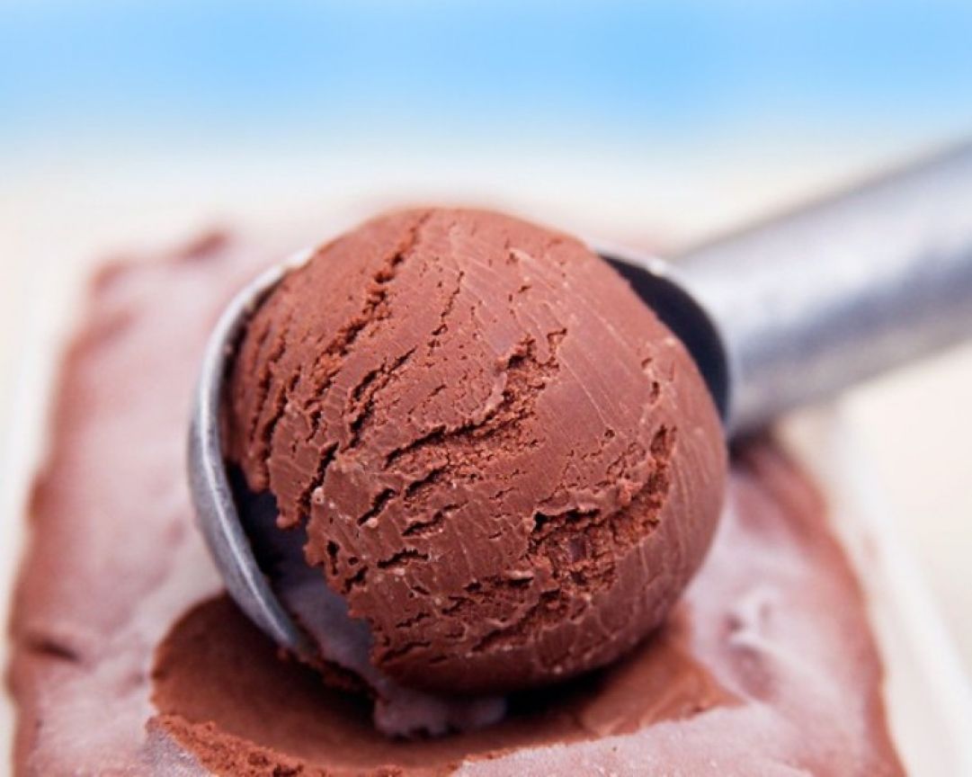 Helado de chocolate