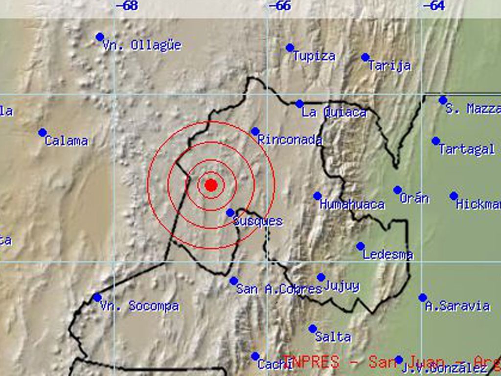 Sismo en Jujuy
