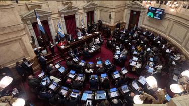 Sesión en el Senado