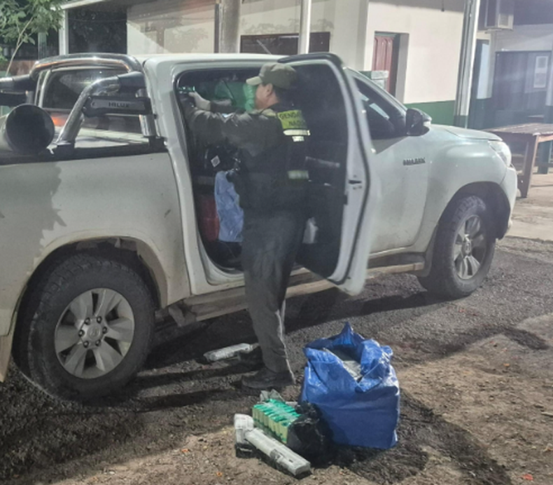 Fraile Pintado: secuestran 958 kilos de hojas de coca tras evadir un control en la Ruta 34
