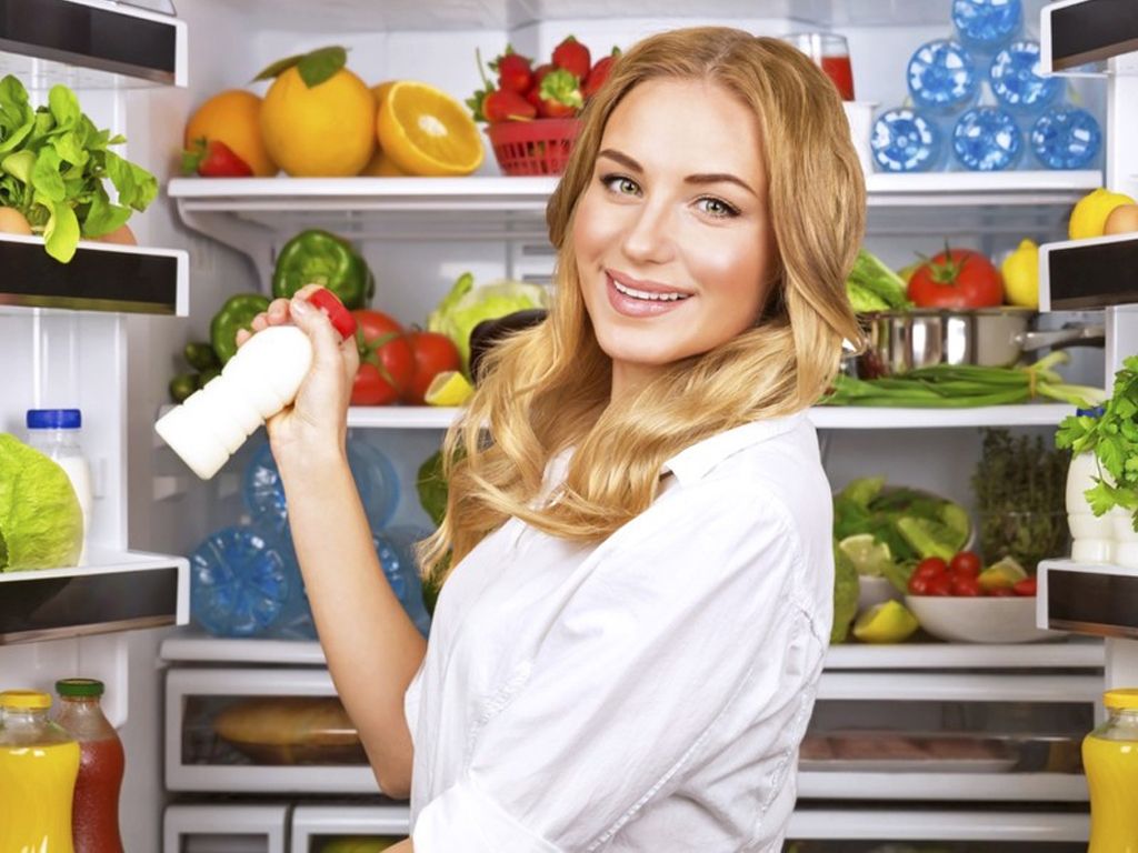 Alimentos en la heladera