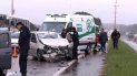 choque en cadena deja heridos y varios vehiculos con danos materiales