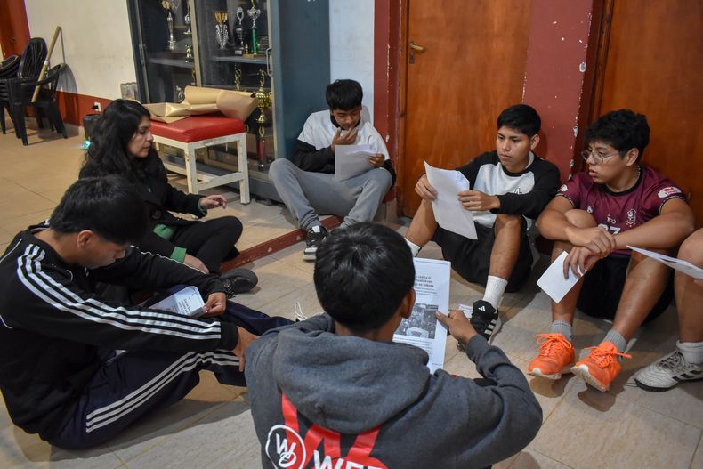 Taller de salud mental en el Club Luján.&nbsp;