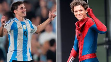 El inesperado mensaje que recibió Julián Álvarez de parte de Tom Holland.&nbsp;