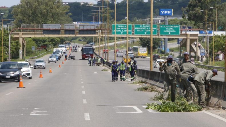 Trabajos en la avenida General Savio (Foto ilustrativa)