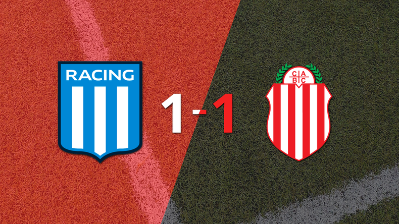 Racing Club y Barracas Central empataron 1 a 1