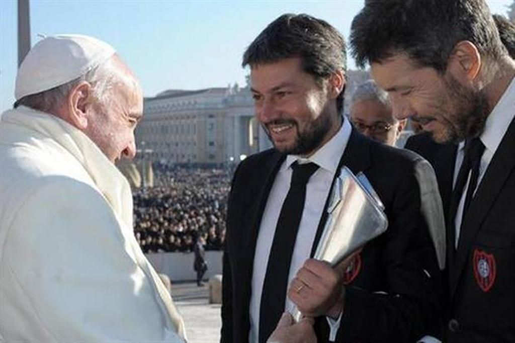 San Lorenzo viajó al Vaticano