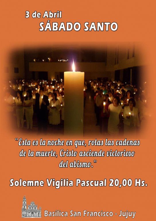 Misas del Sábado Santo. 