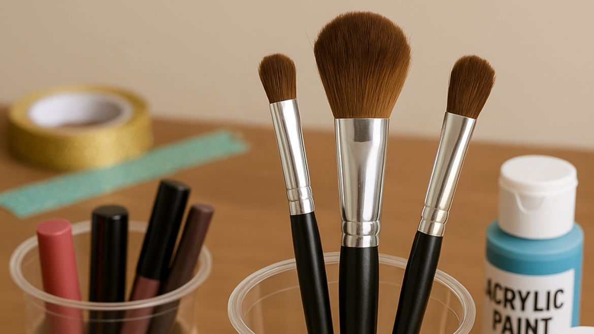 Reciclaje: cómo convertir vasos de plástico en prácticos porta cosméticos