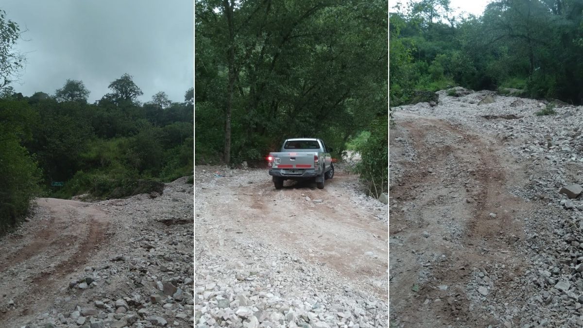 Malas condiciones del camino en el parque Potrero de Yala.