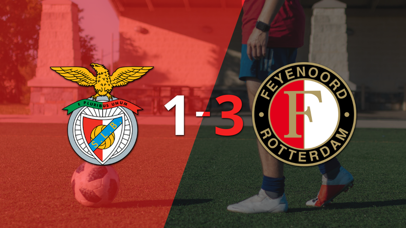 Con dos goles de Antoni Milambo, Feyenoord venció a Benfica