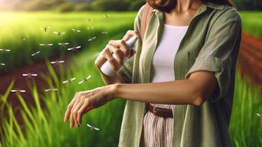 Los repelentes de insectos para uso en humanos se aplican sobre las diversas zonas de la piel expuesta&nbsp;