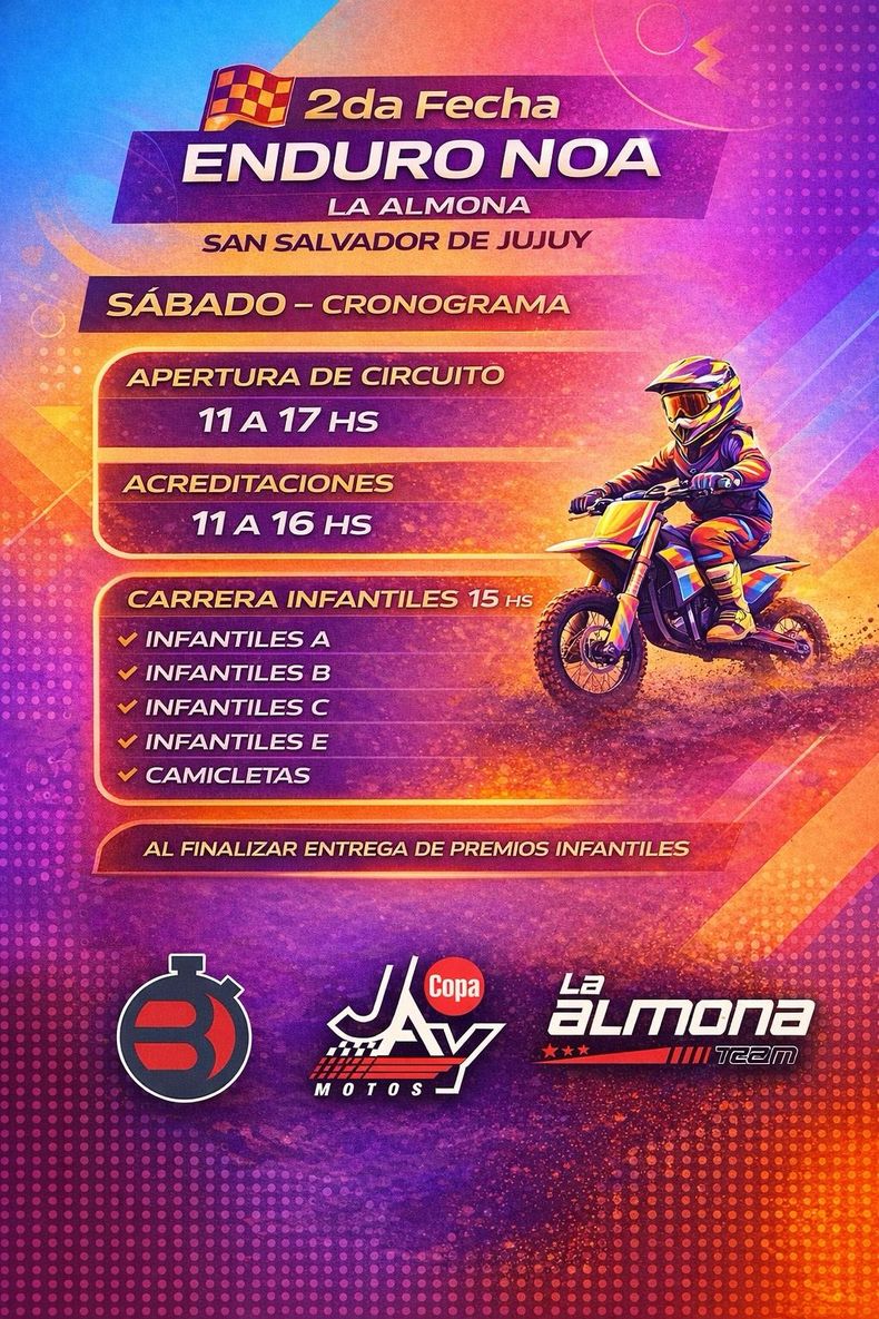 Enduro NOA en Jujuy: un espectáculo pensado para disfrutar en familia y en contacto con la naturaleza