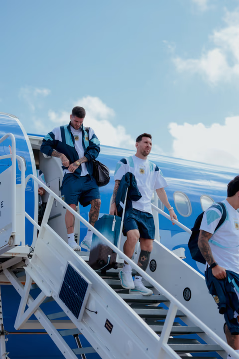 La Selección argentina llegó a Dallas