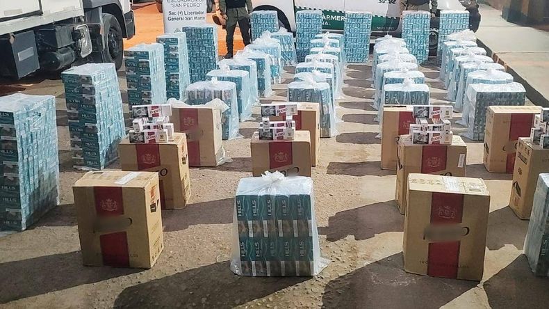 Decomisan más de 5 mil cartones de cigarrillos ilegales en dos operativos en Jujuy