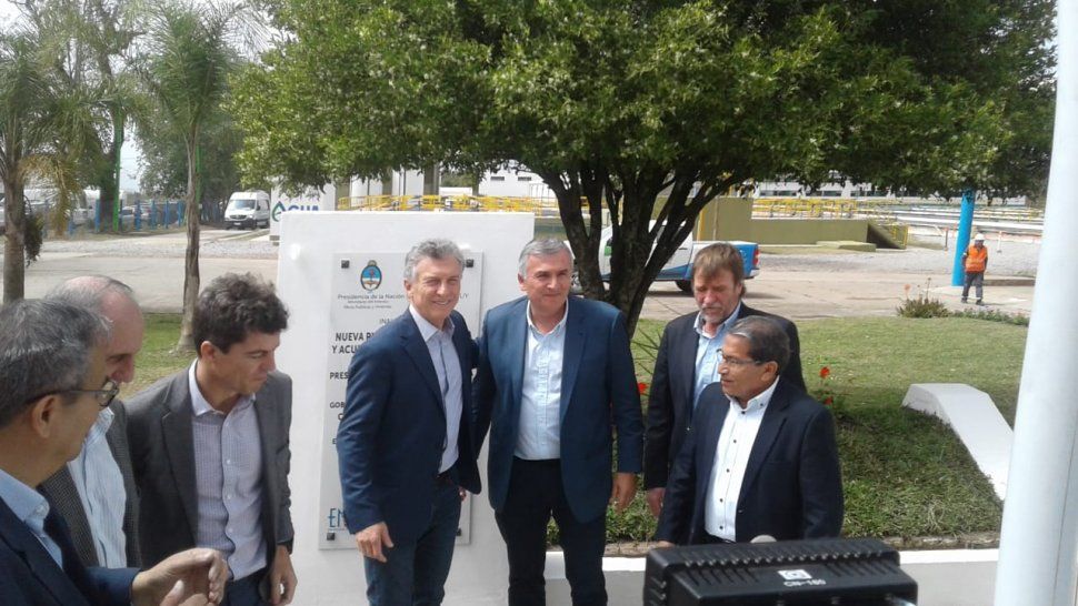 macri y morales inauguraron la nueva planta potabilizadora de alto reyes