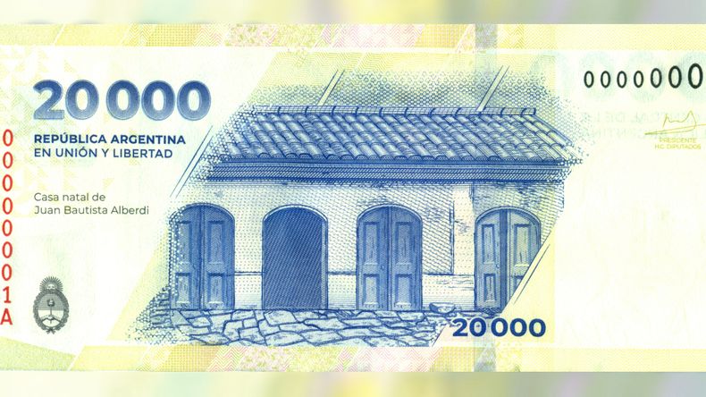 Comenzó a circular el nuevo billete de 20.000 pesos: cómo es