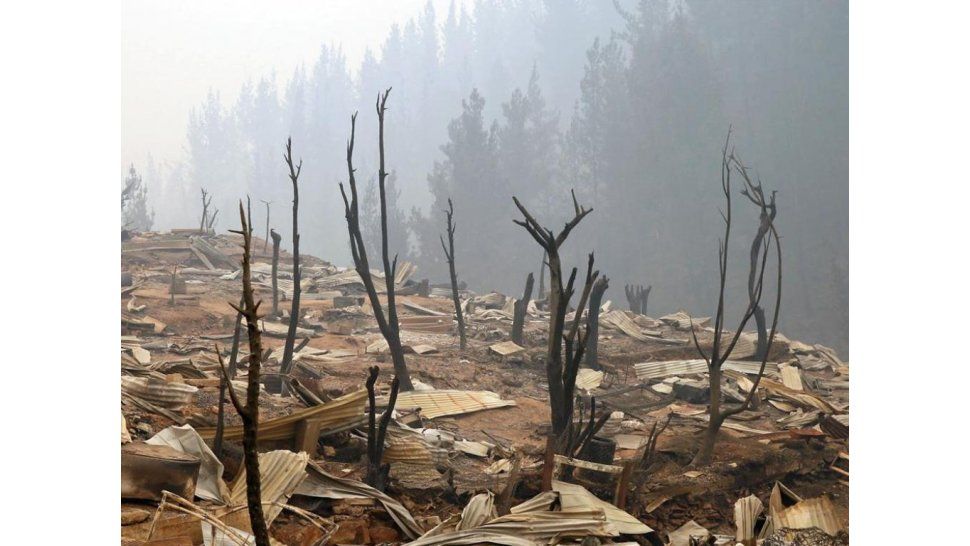 Incendio en Chile