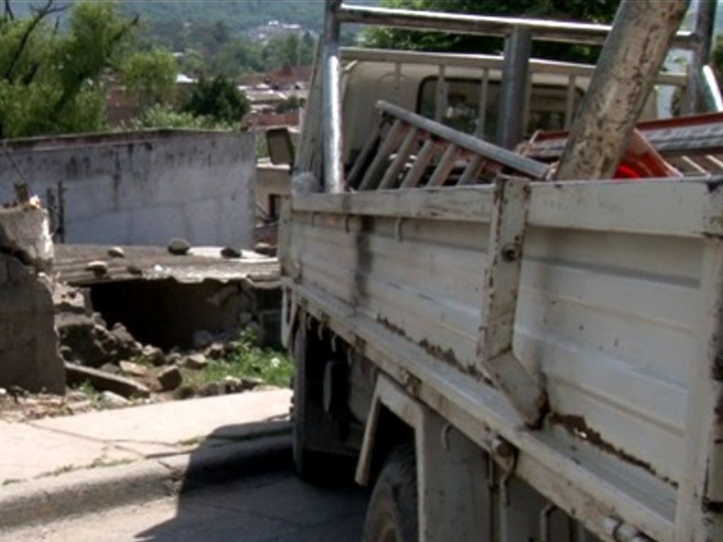 Chocó contra una vivienda en El Chingo