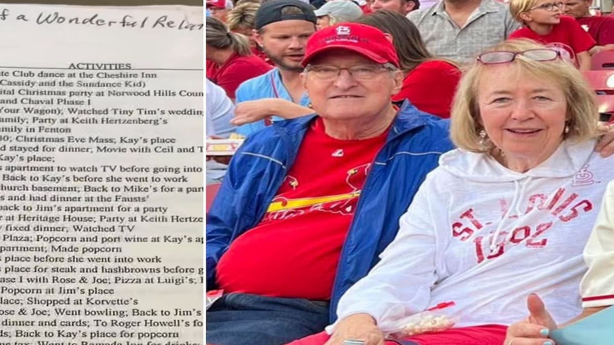 Su abuelo había anotado todas las citas con su esposa durante 57 años.