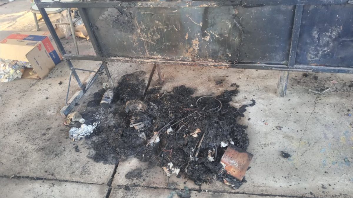 Palpalá: incendiaron intencionalmente el taller de la Técnica Nº1