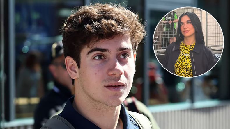 La reacción de Colapinto ante la visita de Dua Lipa al Gran Premio de Mónaco de la F1 que se volvió viral.