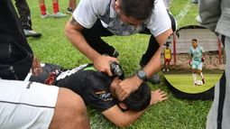 Nahuel Fanola de Atlético San Pedro le fracturó el maxilar a Agustin Duran, jugador de Zapla.